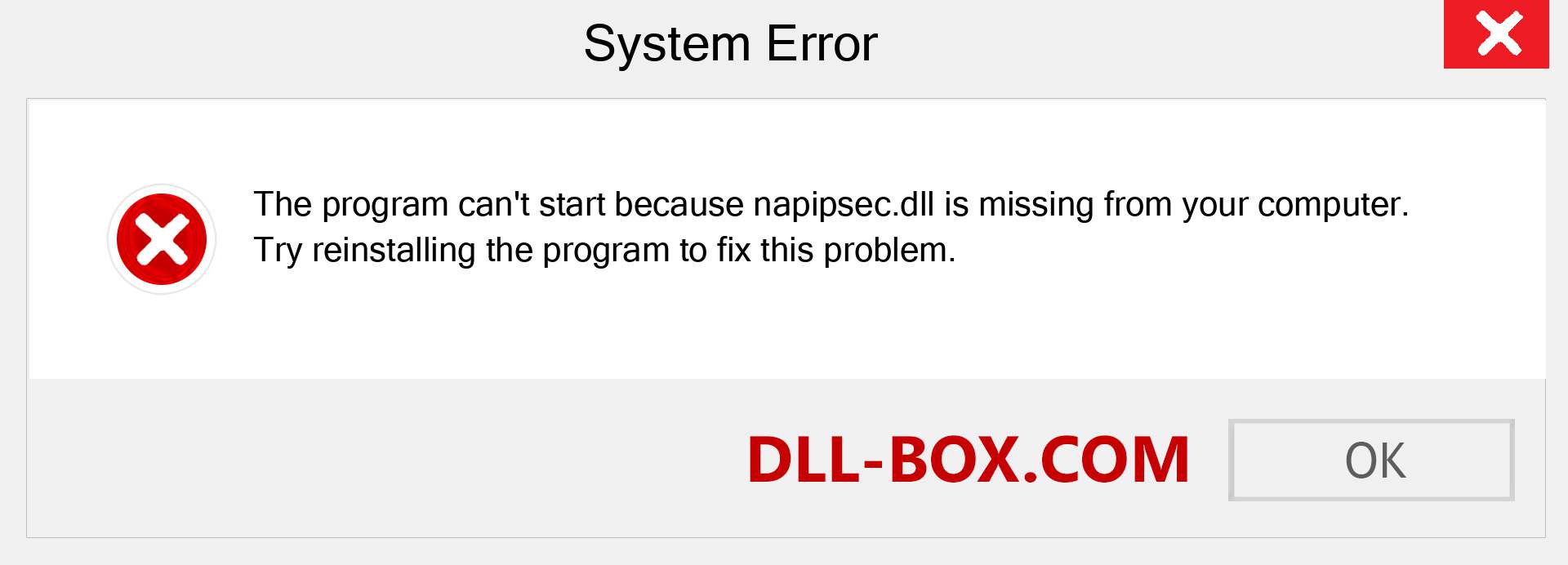  napipsec.dll file is missing?. Download for Windows 7, 8, 10 - Fix  napipsec dll Missing Error on Windows, photos, images